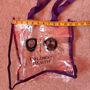 Clear tote bag for Orlando City/Orlando Pride matches